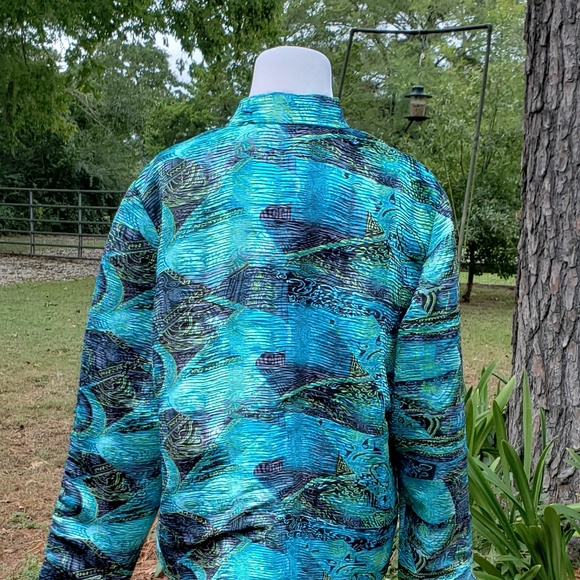 Coldwater Creek PXL Zipper Jacket Mandarin Collar - Picture 3 of 8